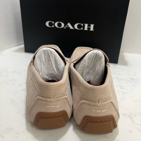 Coach Men's Light Tan Suede Loafers - Picture 5 of 14